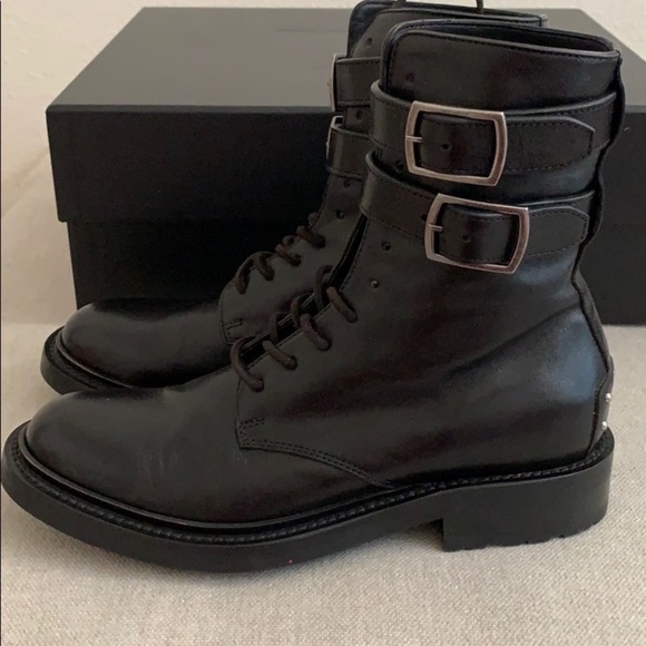 Saint Laurent Armu Ankle Leather Boots - Picture 5 of 16